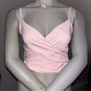 SHEIN Blush Pink Ruched Top